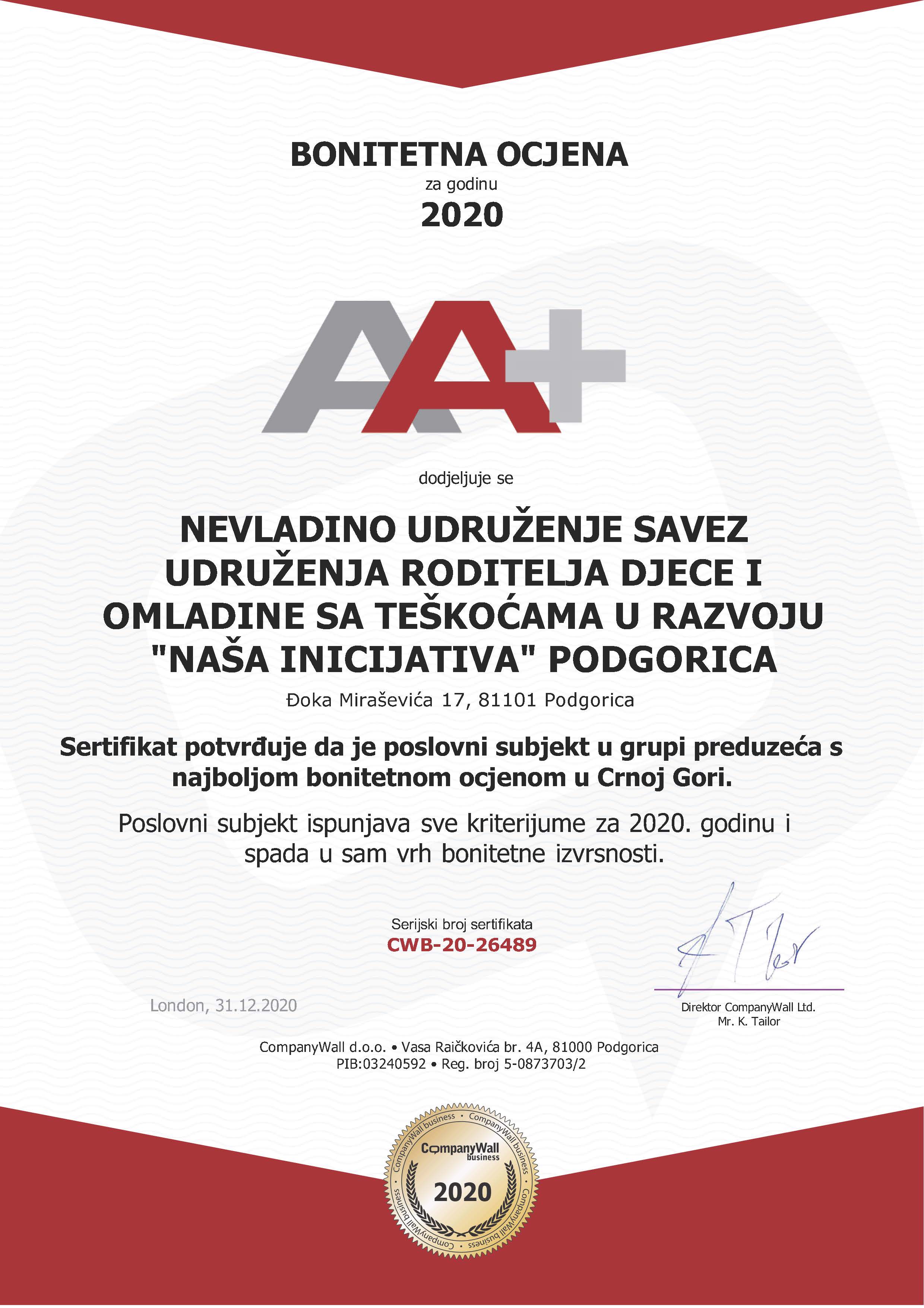 NAŠA INICIJATIVA PODGORICA